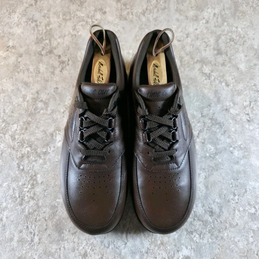 SAS Time Out Shoes Brown Leather Comfort Lace Up Sneakers Mens‎ Size 8 M New